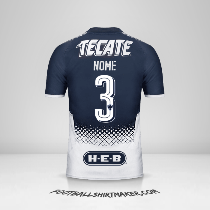 Camisola Monterrey 2017/18 -  nome - 3