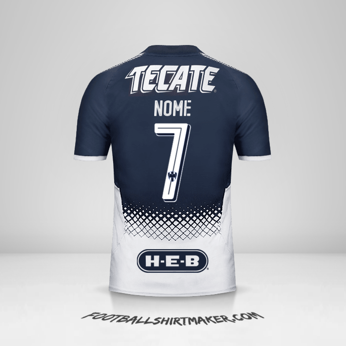 Camisa Monterrey 2017/18 -  nome - 7