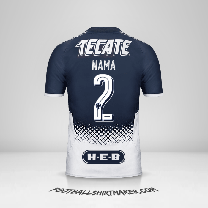 Jersey Monterrey 2017/18 -  nama - 2