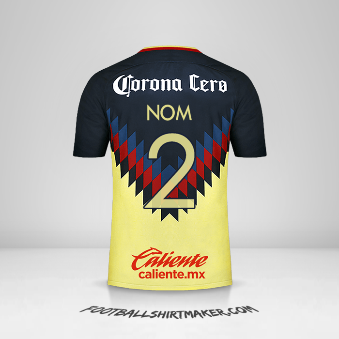 Maillot Club America 2017/18 -  nom - 2