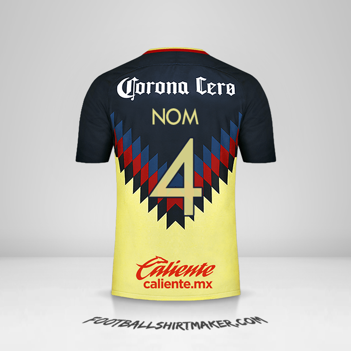 Maillot Club America 2017/18 -  nom - 4