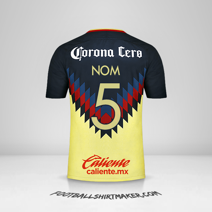 Maillot Club America 2017/18 -  nom - 5