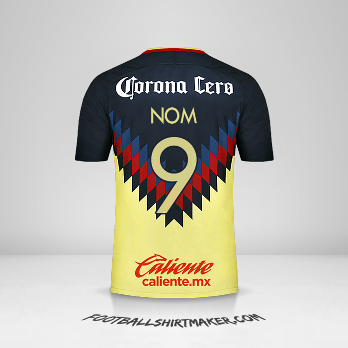 Maillot Club America 2017/18 -  nom - 9