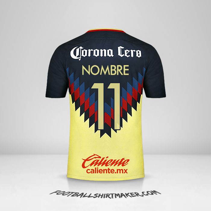 Camiseta Club America 2017/18 -  nombre - 11