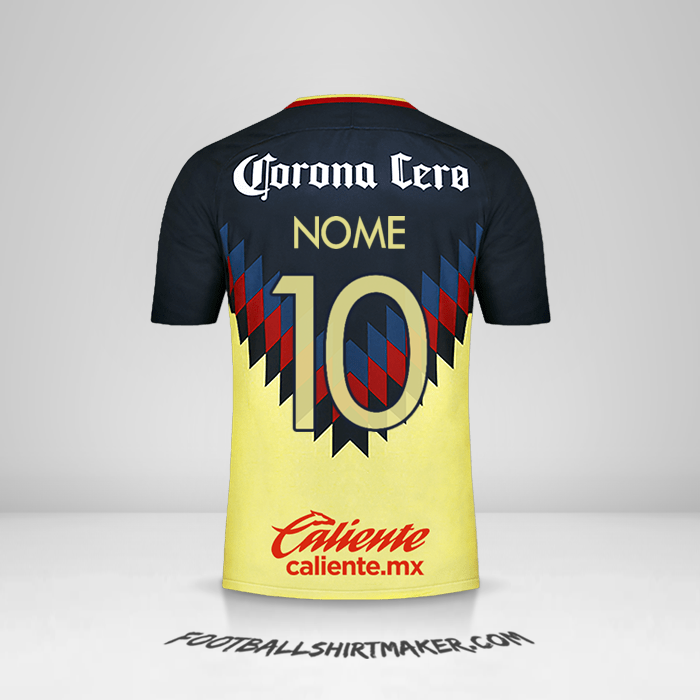 Camisola Club America 2017/18 -  nome - 10