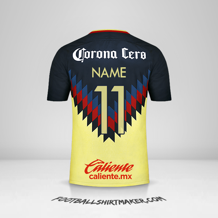 Trikot Club America 2017/18 -  name - 11