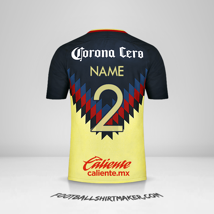 Trikot Club America 2017/18 -  name - 2