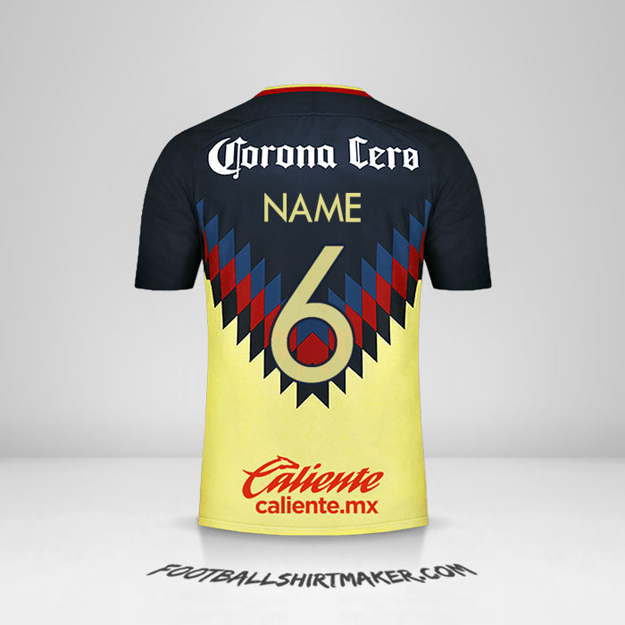 Trikot Club America 2017/18 -  name - 6