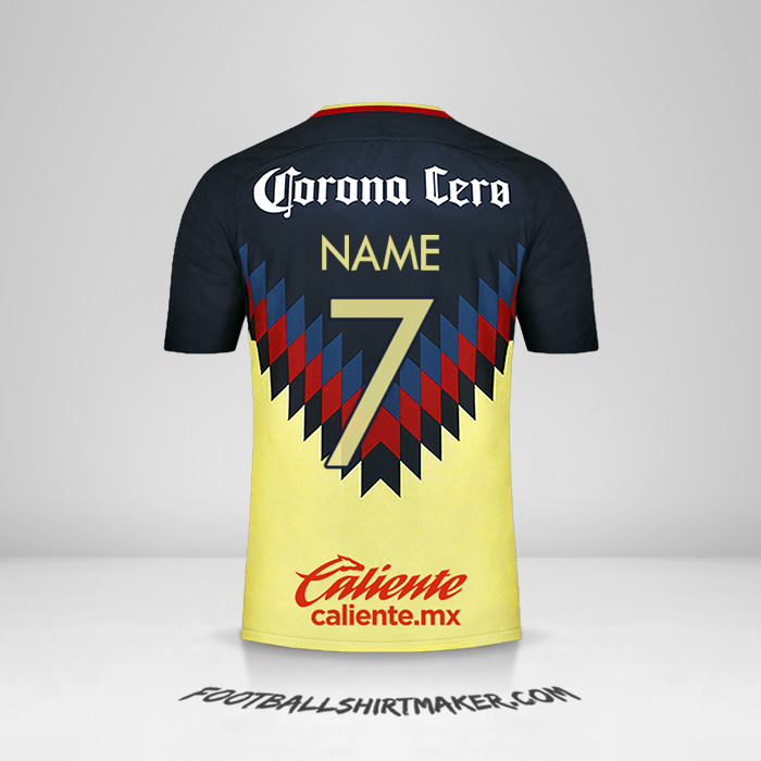 Trikot Club America 2017/18 -  name - 7