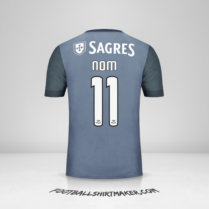 Maillot SL Benfica 2017/18 Extérieur -  nom - 11