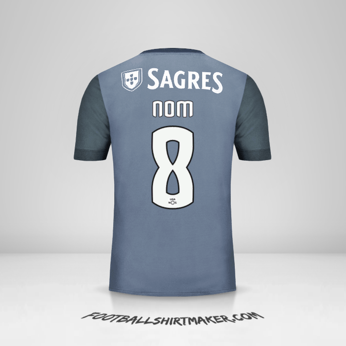 Maillot SL Benfica 2017/18 Extérieur -  nom - 8