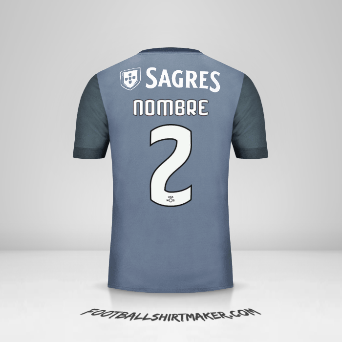 Camiseta SL Benfica 2017/18 Visita -  nombre - 2