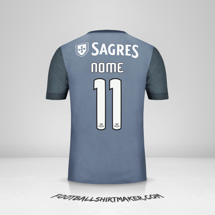 Camisa SL Benfica 2017/18 Alternativa -  nome - 11