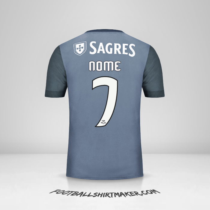 Maglia SL Benfica 2017/18 Seconda -  nome - 7
