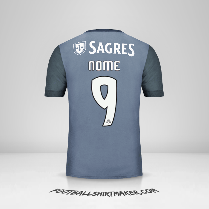Maglia SL Benfica 2017/18 Seconda -  nome - 9