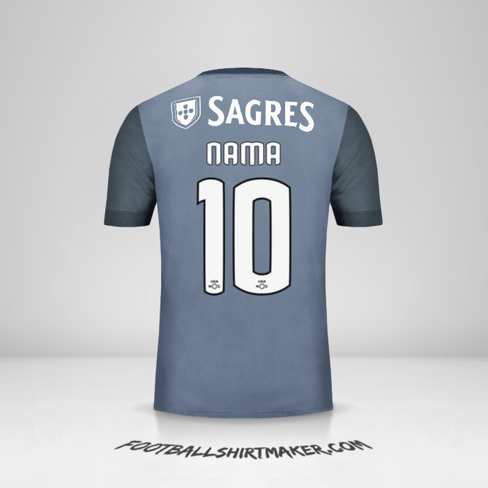 Jersey SL Benfica 2017/18 Alternatif -  nama - 10