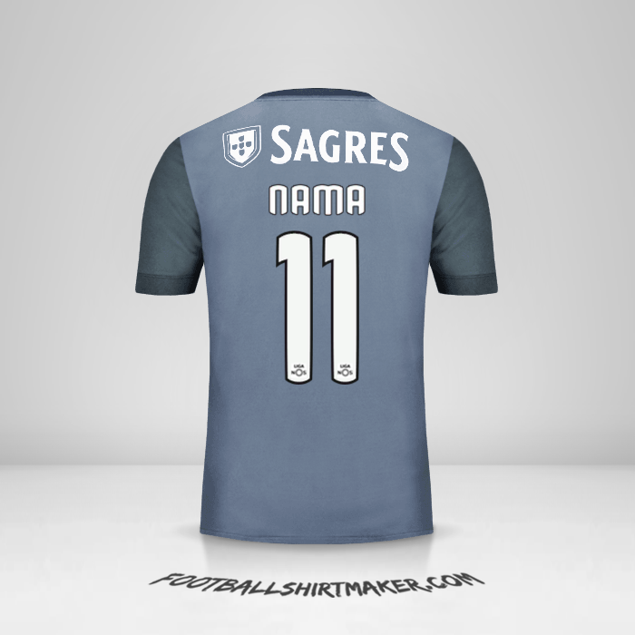 Jersey SL Benfica 2017/18 Alternatif -  nama - 11