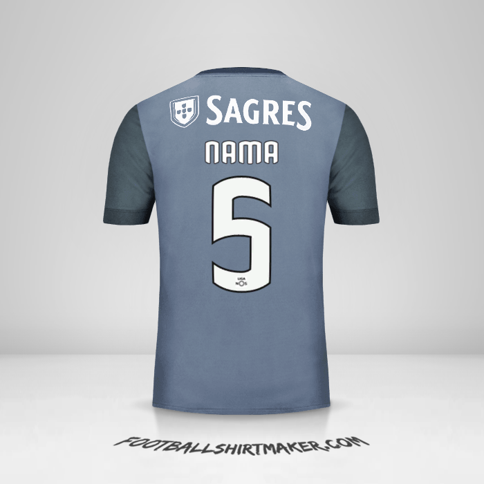 Jersey SL Benfica 2017/18 Alternatif -  nama - 5