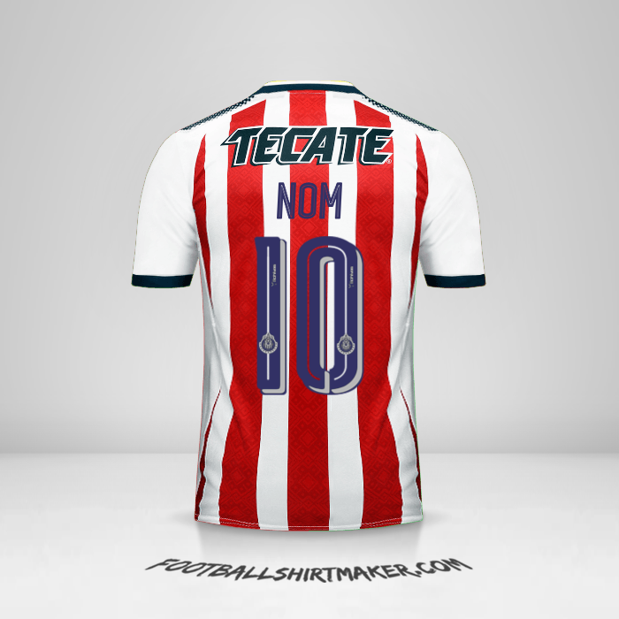 Maillot Guadalajara 2017/18 -  nom - 10
