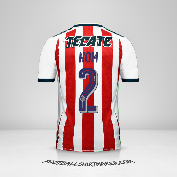 Maillot Guadalajara 2017/18 -  nom - 2