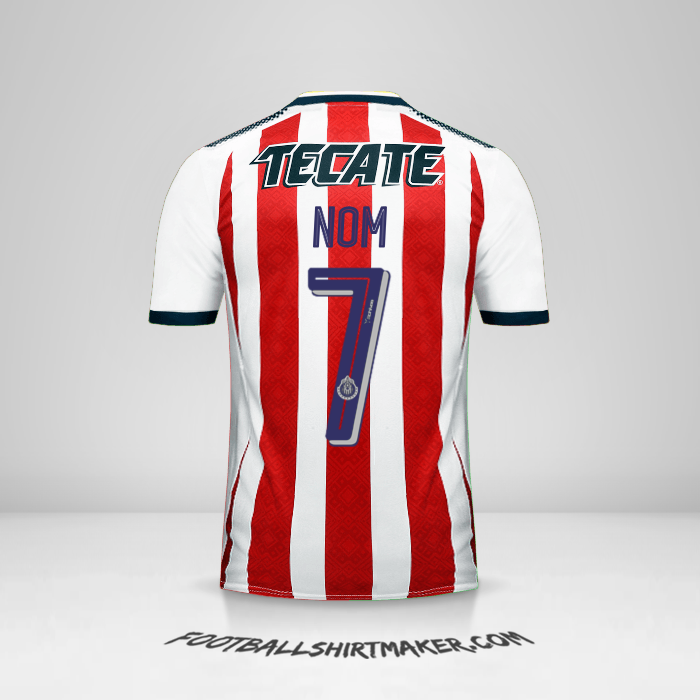 Maillot Guadalajara 2017/18 -  nom - 7