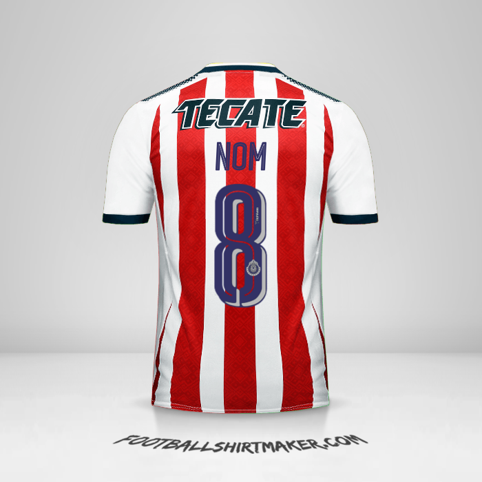 Maillot Guadalajara 2017/18 -  nom - 8