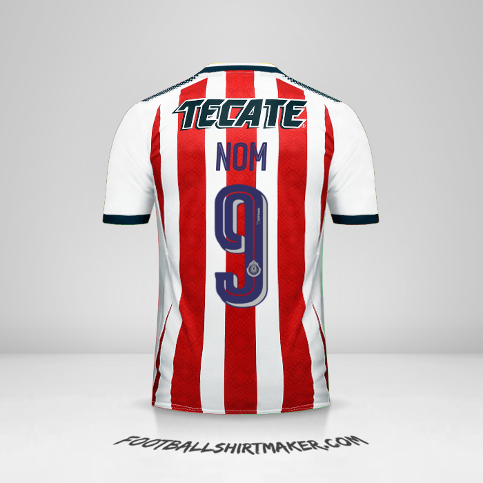 Maillot Guadalajara 2017/18 -  nom - 9