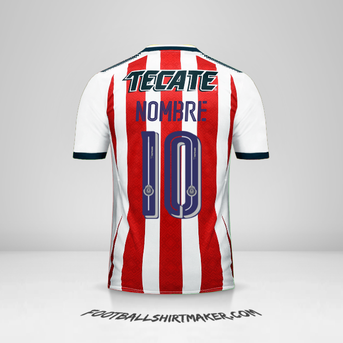 Camiseta Guadalajara 2017/18 -  nombre - 10