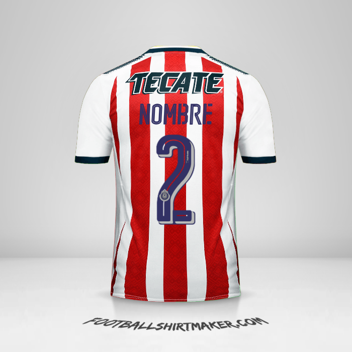 Jersey Guadalajara 2017/18 -  nombre - 2