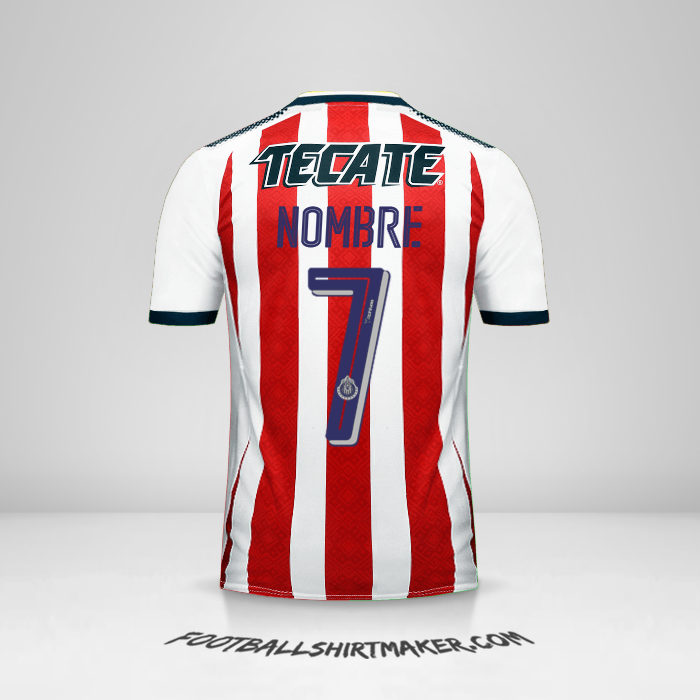 Camiseta Guadalajara 2017/18 -  nombre - 7