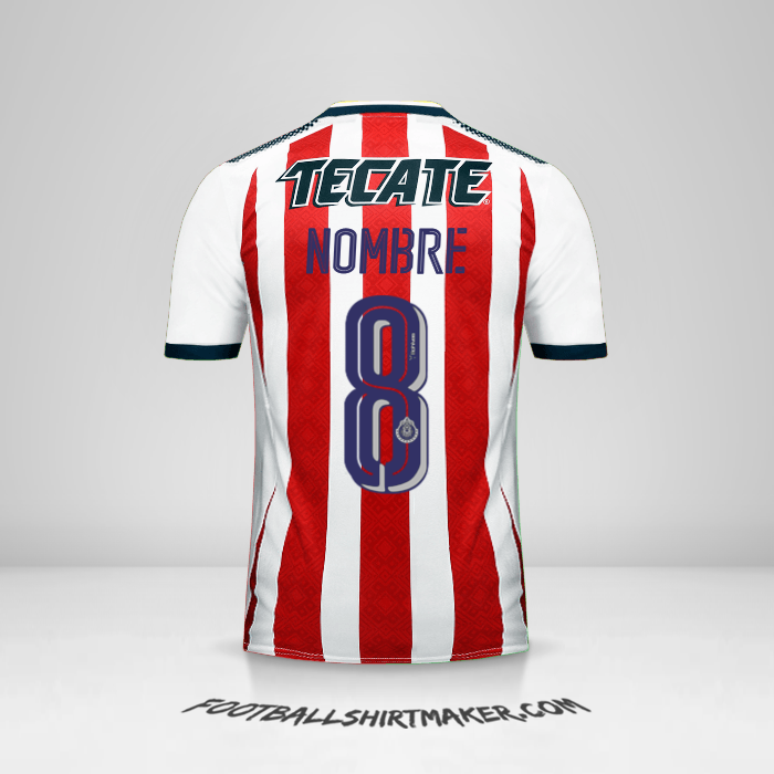 Camiseta Guadalajara 2017/18 -  nombre - 8
