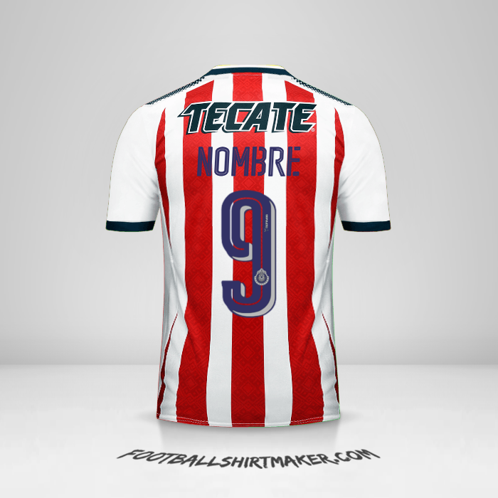 Jersey Guadalajara 2017/18 -  nombre - 9