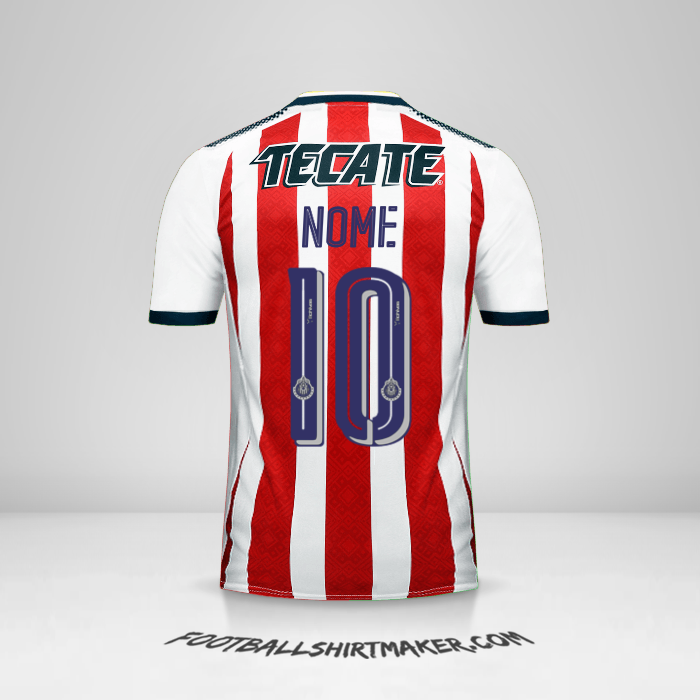 Camisa Guadalajara 2017/18 -  nome - 10