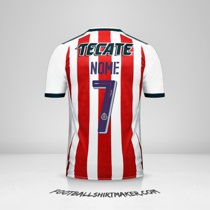 Camisa Guadalajara 2017/18 -  nome - 7