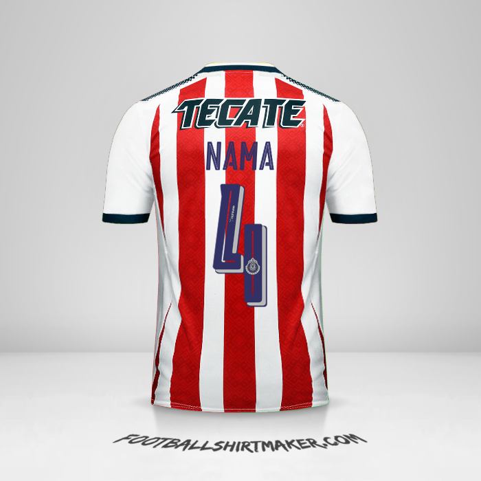 Jersey Guadalajara 2017/18 -  nama - 4