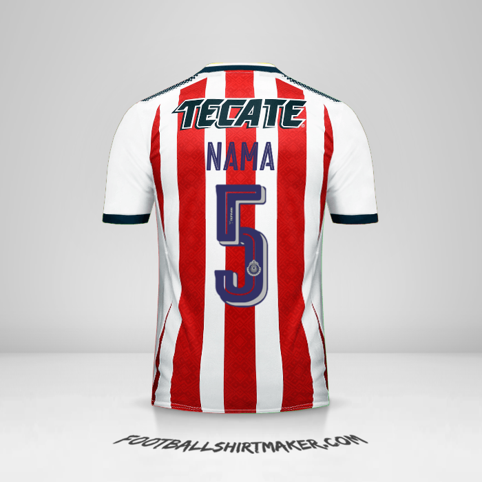Jersey Guadalajara 2017/18 -  nama - 5