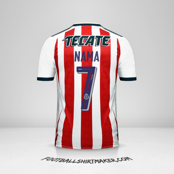 Jersey Guadalajara 2017/18 -  nama - 7