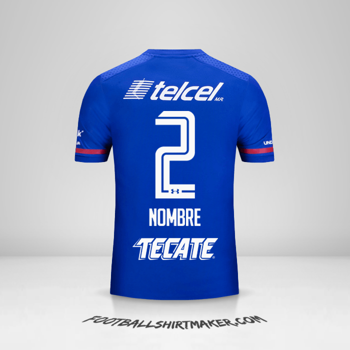 Jersey Cruz Azul 2017/18 -  nombre - 2