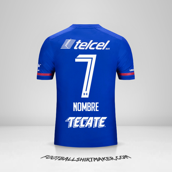 Jersey Cruz Azul 2017/18 -  nombre - 7