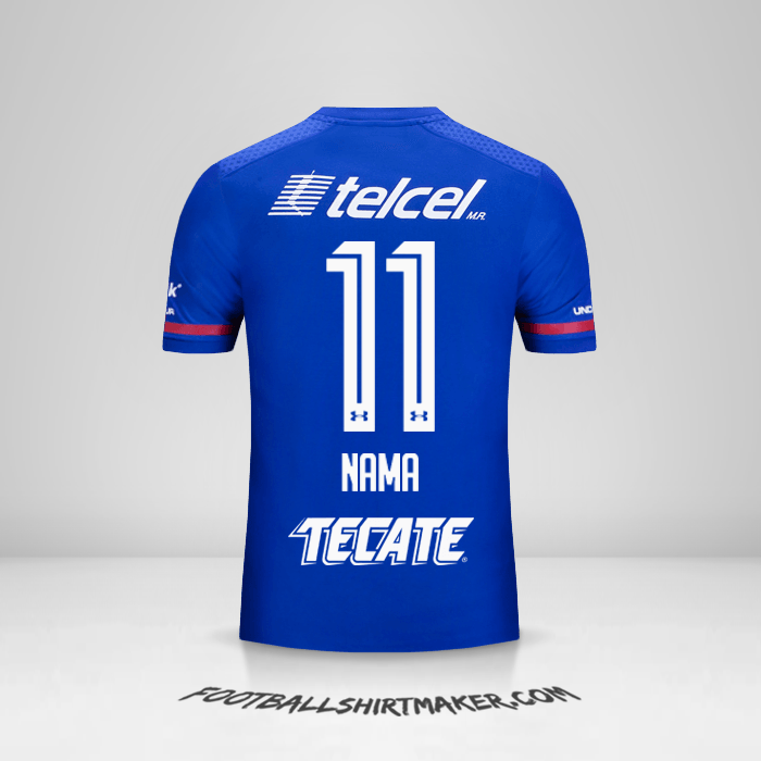 Jersey Cruz Azul 2017/18 -  nama - 11