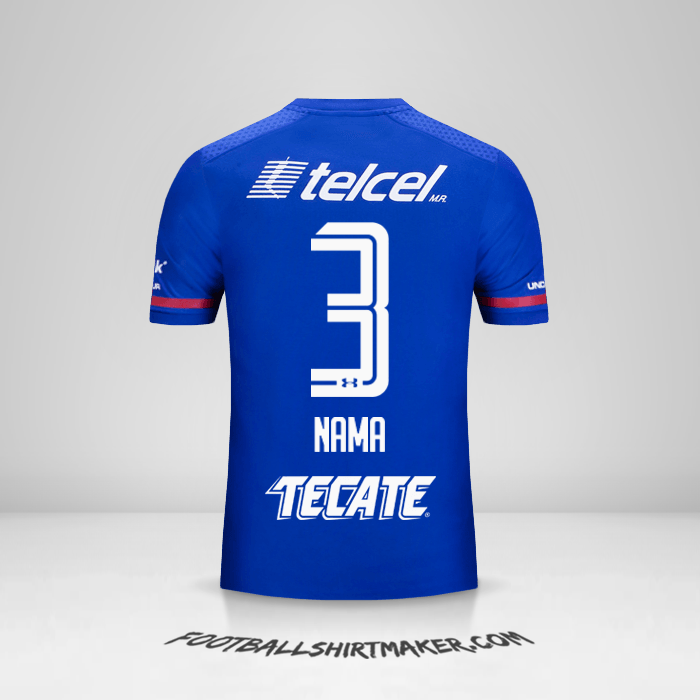 Jersey Cruz Azul 2017/18 -  nama - 3