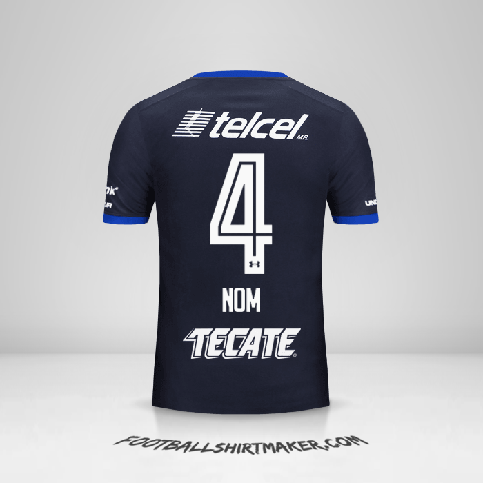 Maillot Cruz Azul 2017/18 Troisième -  nom - 4