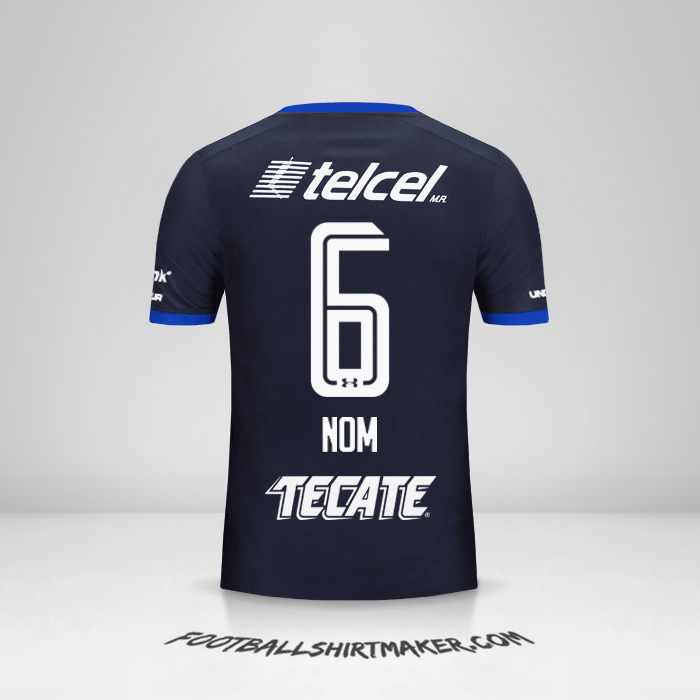 Maillot Cruz Azul 2017/18 Troisième -  nom - 6