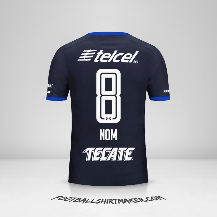 Maillot Cruz Azul 2017/18 Troisième -  nom - 8