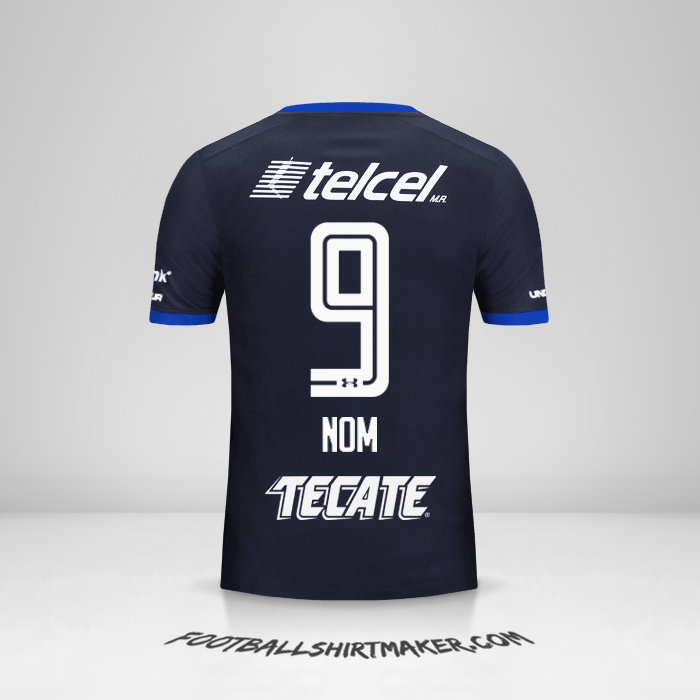 Maillot Cruz Azul 2017/18 Troisième -  nom - 9
