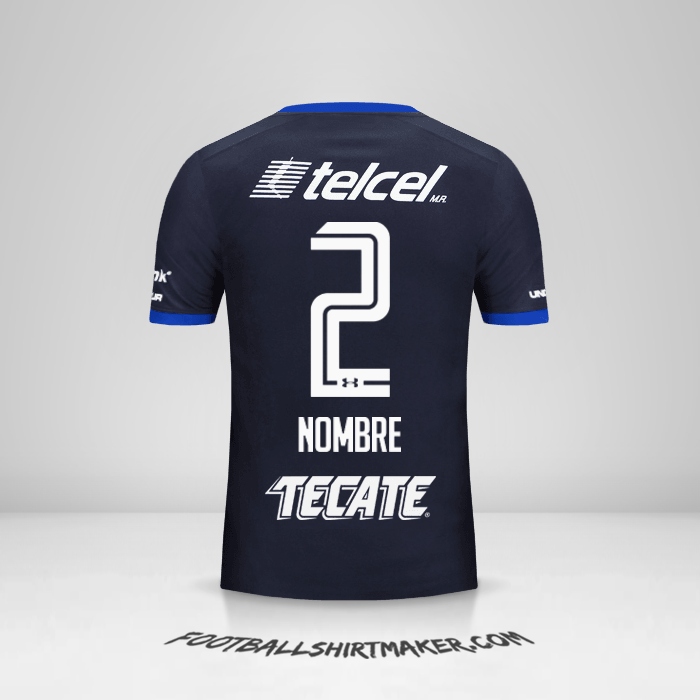 Camiseta Cruz Azul 2017/18 Tercera -  nombre - 2