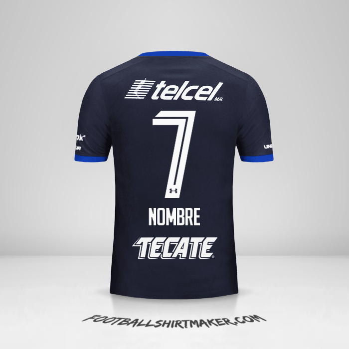 Jersey Cruz Azul 2017/18 Tercera -  nombre - 7