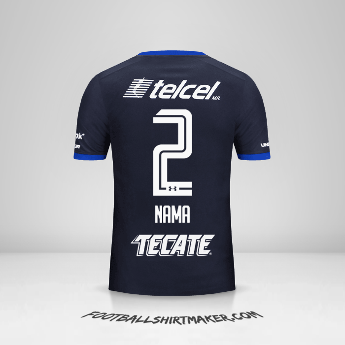 Jersey Cruz Azul 2017/18 Ketiga -  nama - 2