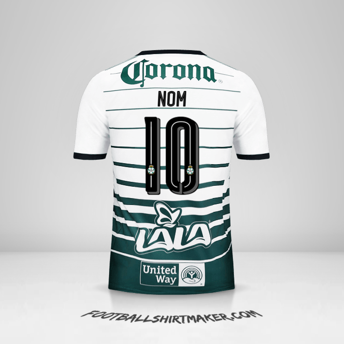 Maillot Santos Laguna 2017/18 -  nom - 10