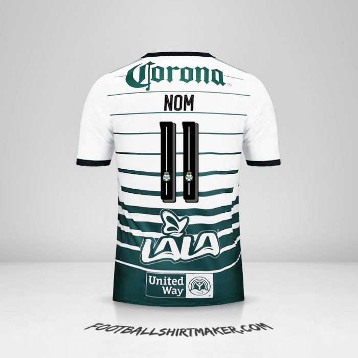 Maillot Santos Laguna 2017/18 -  nom - 11